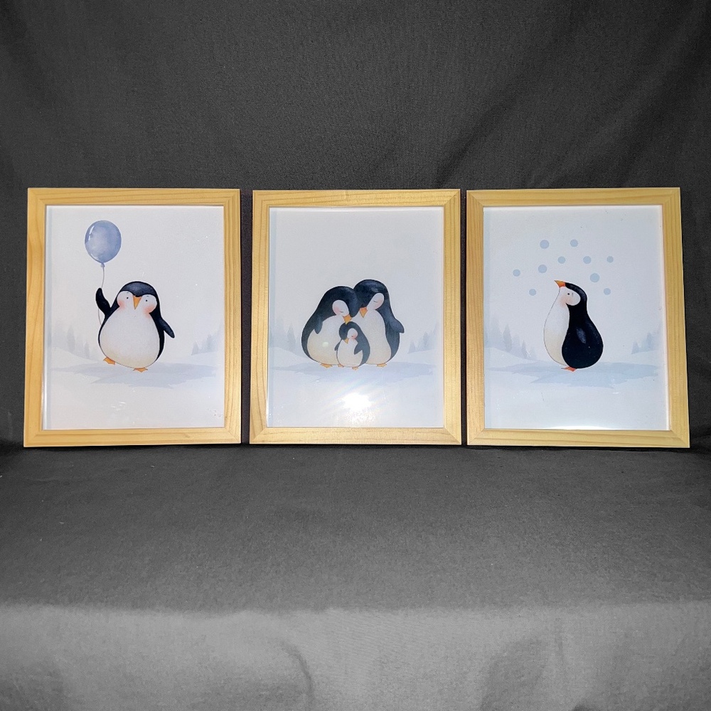 Set of 3 Penguin Pictures